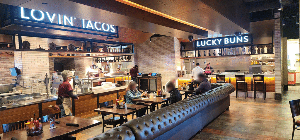 Lovin' Tacos today? Want Lucky Buns? How about a Cali Roll? Get it all at The Sports Bar!
Except me. I get tacos every time. I'm a simple creature at heart.
